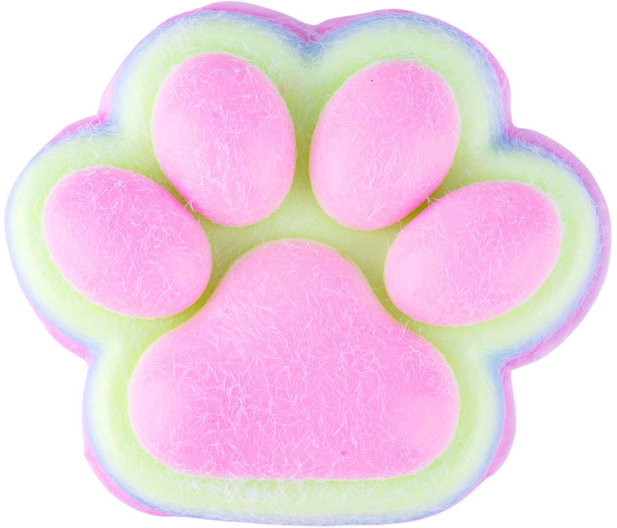 Cute Paws Squishy Multi Color | Squishy Kattenpootjes | Anti-Stress Speelgoed | voor Kinderen en Volwassenen (Zwart)